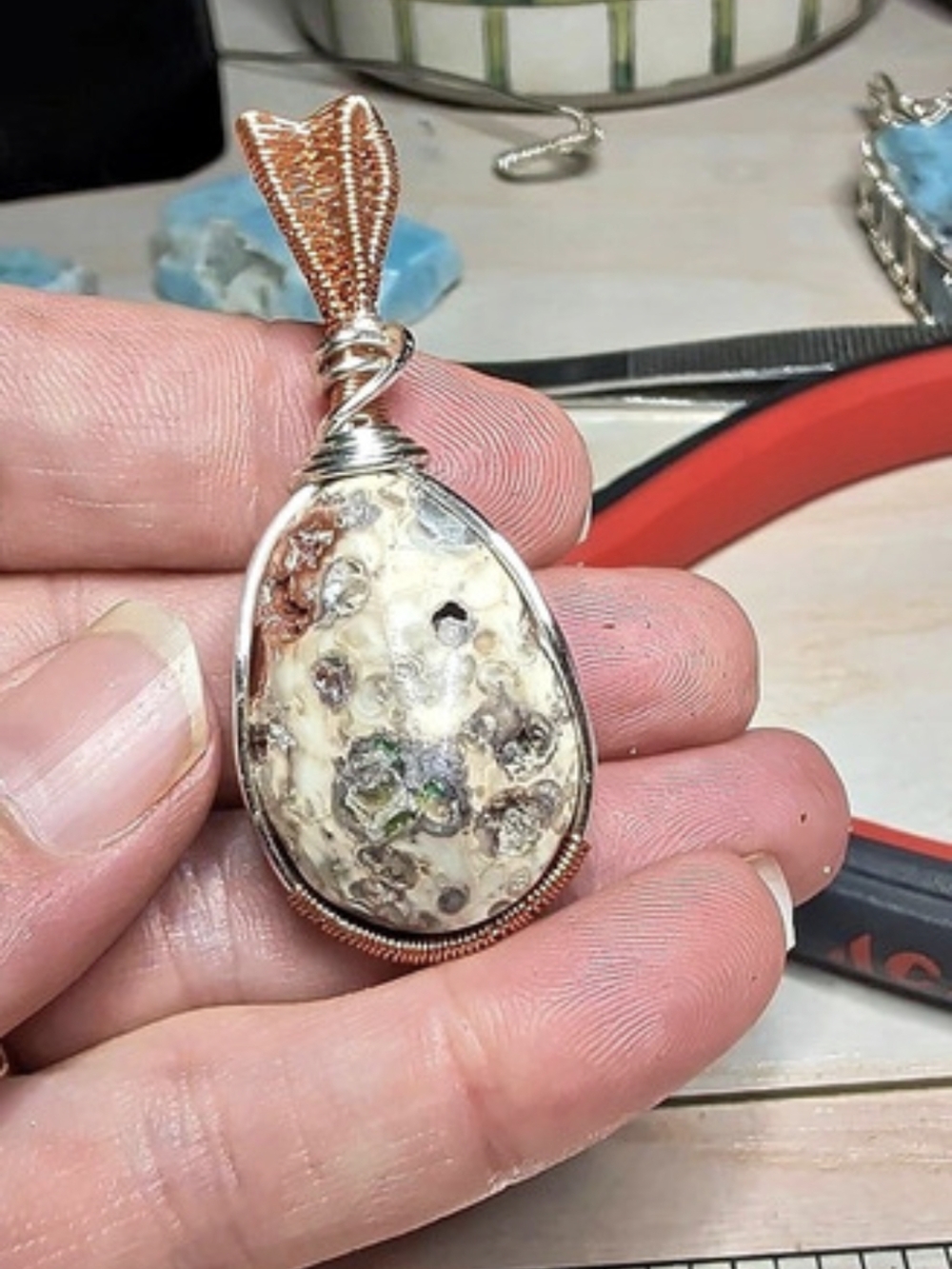 Silver-Tone Pendant Necklace